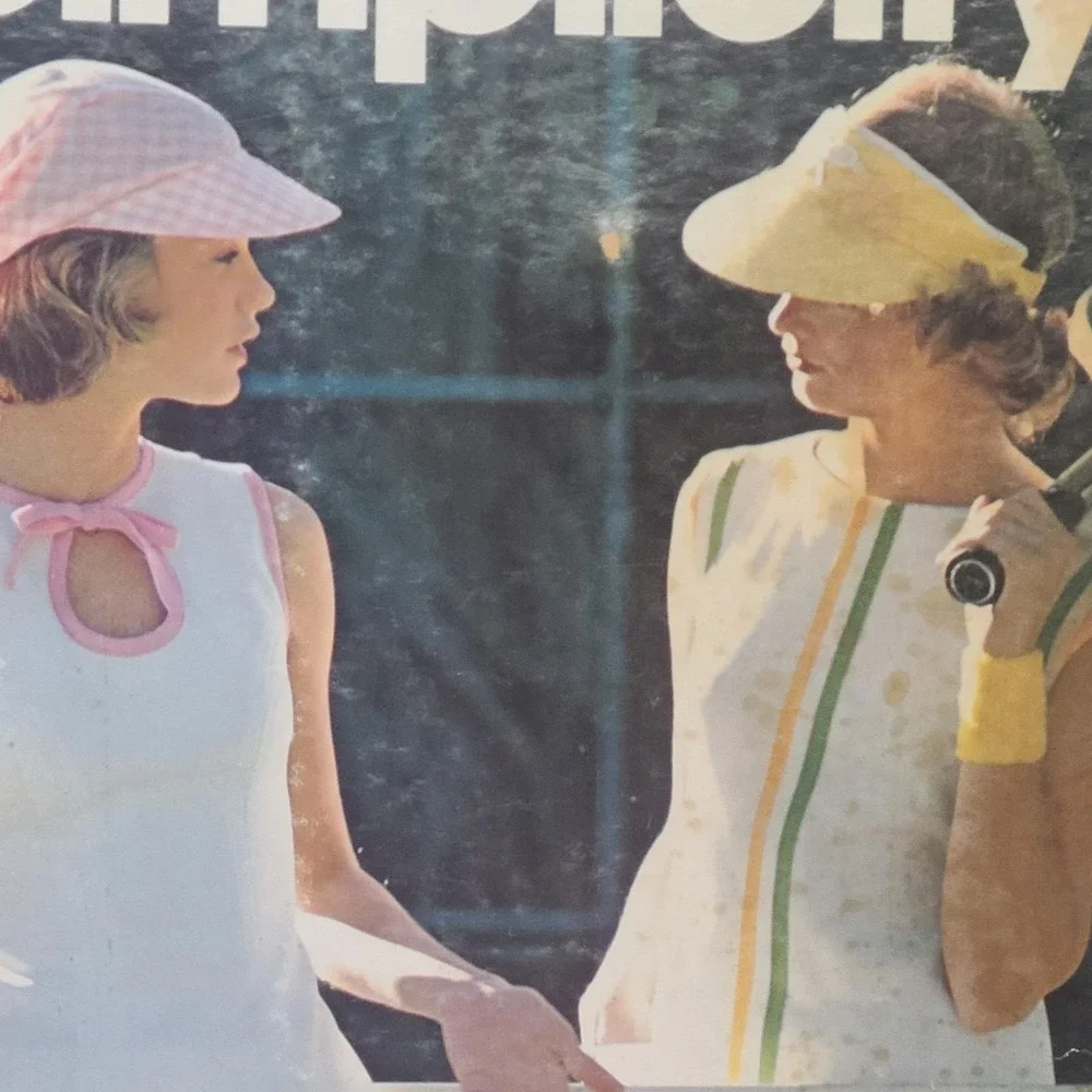 Vintage 1974 Simplicity Store Display Sewing Pattern Standee Lot Of 2